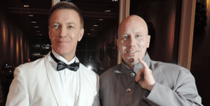 corporate entertainment ideas Dr Evil and James Bond lookalike